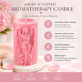 Celestial Angel Sculpted Candle – Handmade Decorative Soy Wax Candle