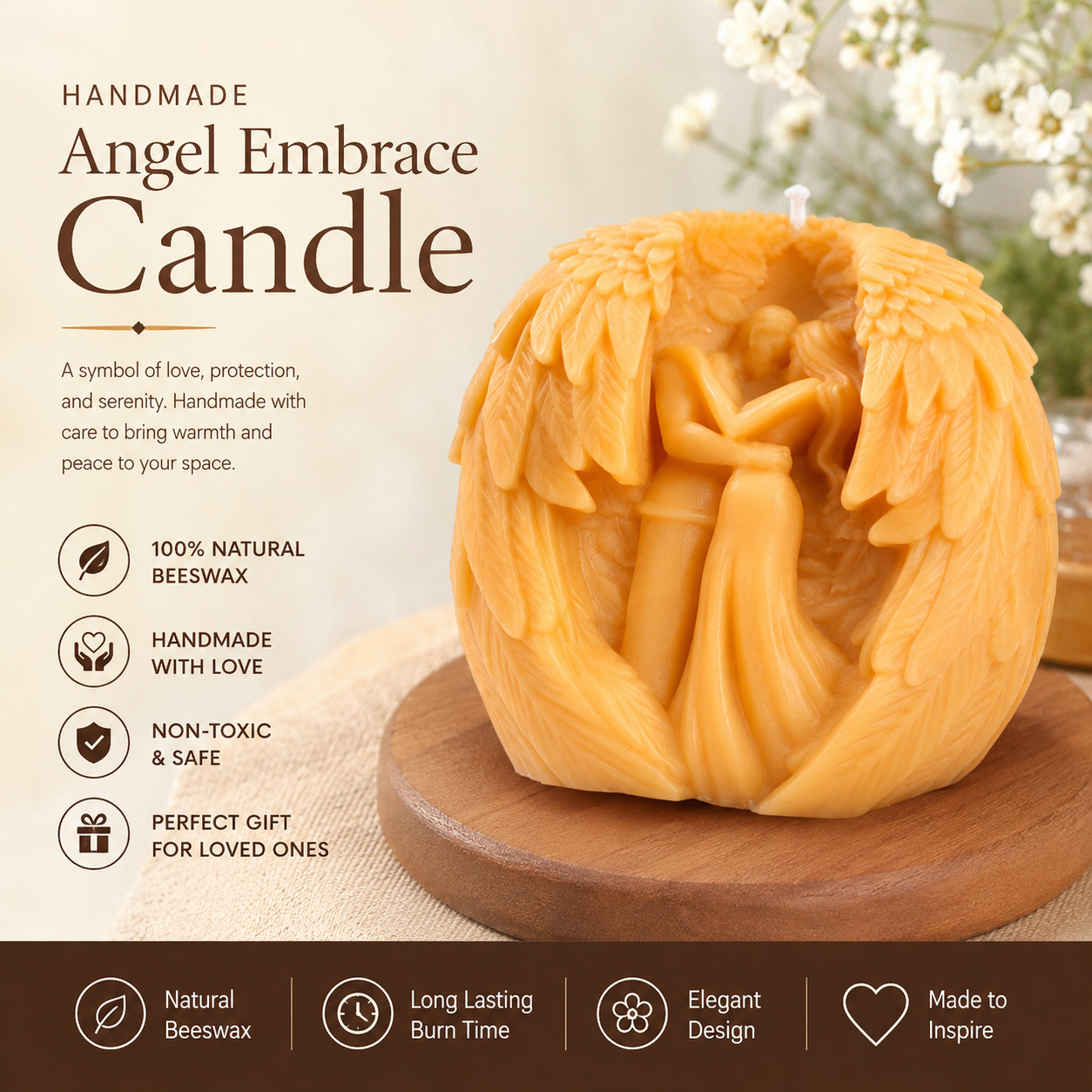 Angel Embrace Handmade Candle