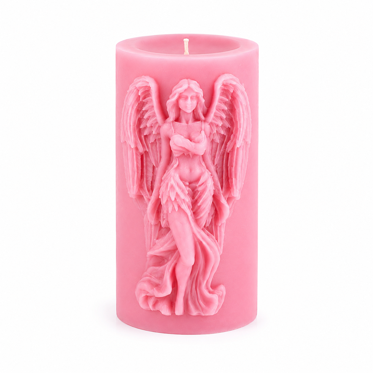Celestial Angel Sculpted Candle – Handmade Decorative Soy Wax Candle