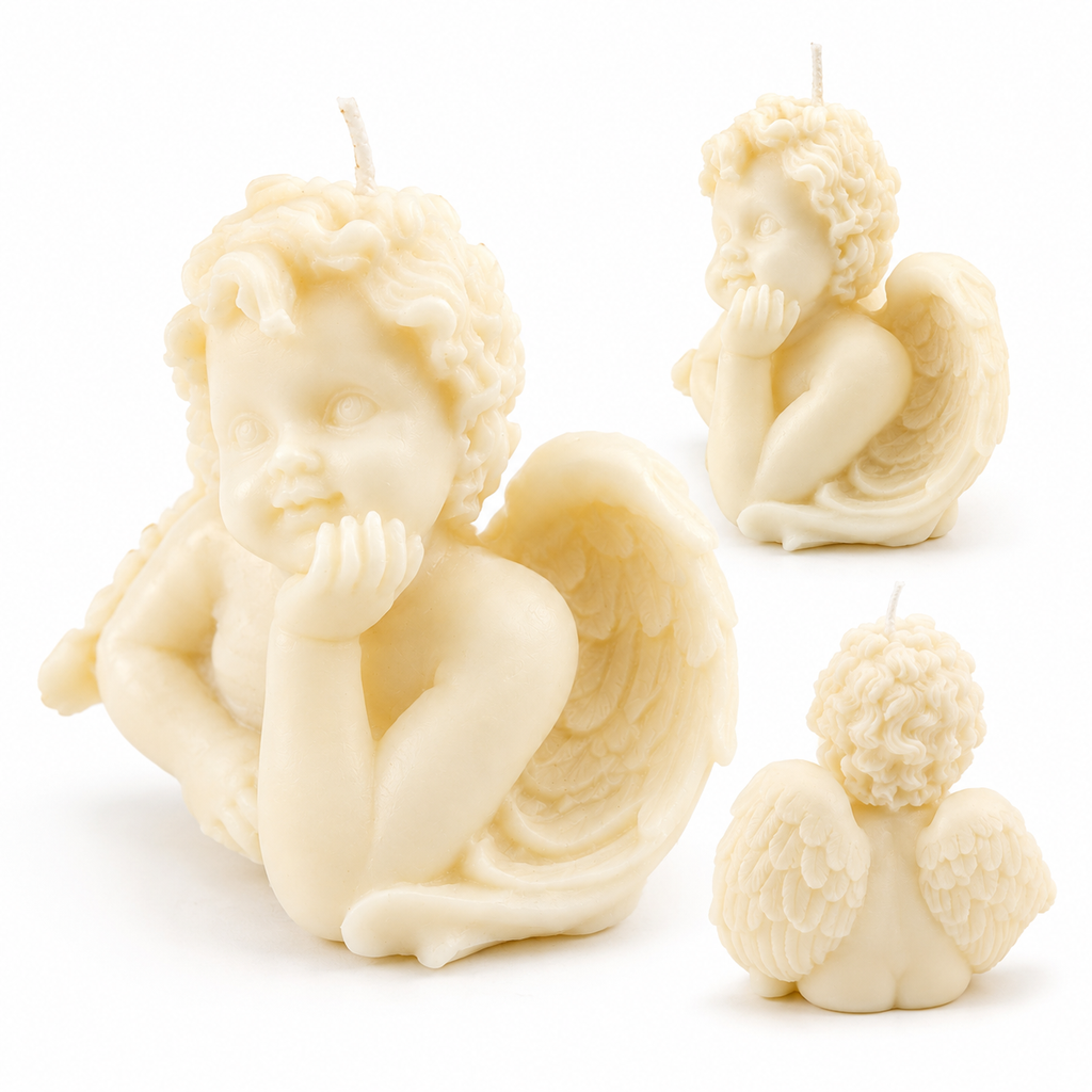 Cherub Angel Candle – Handcrafted Decorative Soy Wax Candle