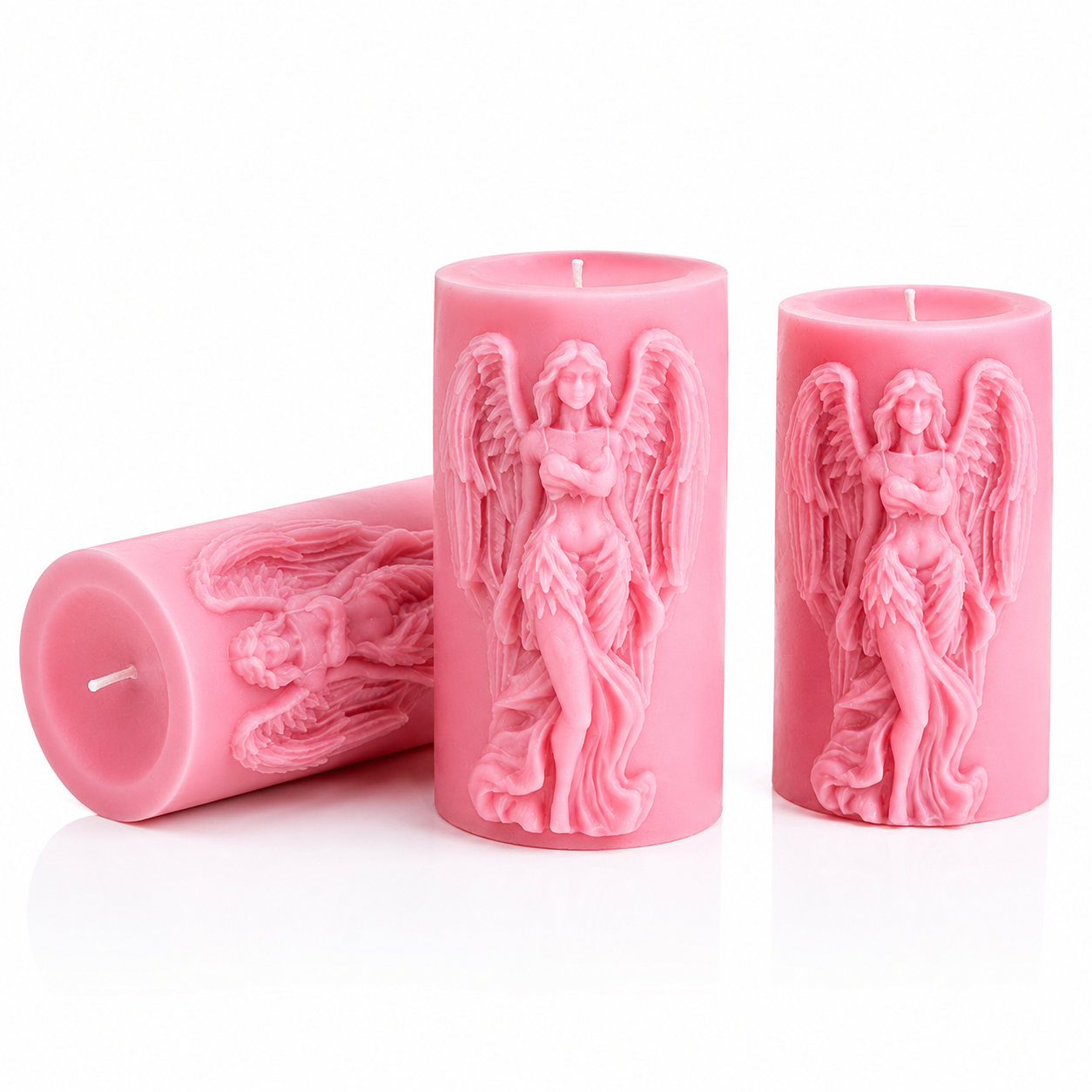 Celestial Angel Sculpted Candle – Handmade Decorative Soy Wax Candle