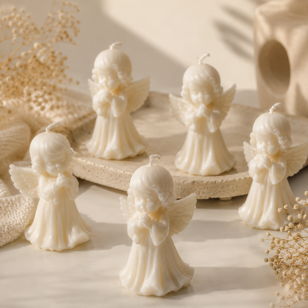 Angel Prayer Candle – Handmade Decorative Soy Wax Candle